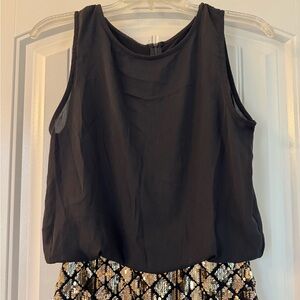 LIKE NEW Black and gold sequin party dress